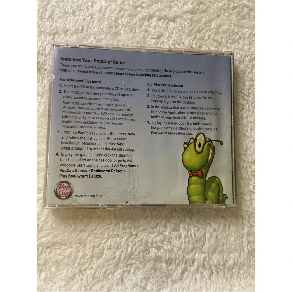 Bookworm Play PC CD ROM WIN MAC VTG 2002 Games
